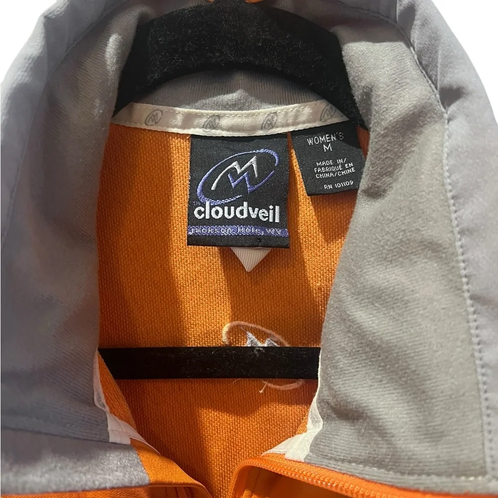 Cloudveil‎ Softshell Windbreaker Orange Size Medium Front zip pockets